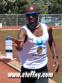 Mo Farah beim Training in Iten / Kenia