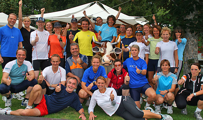 Team Run Fit Fun bei der Laufwoche Schweizerhof 2008